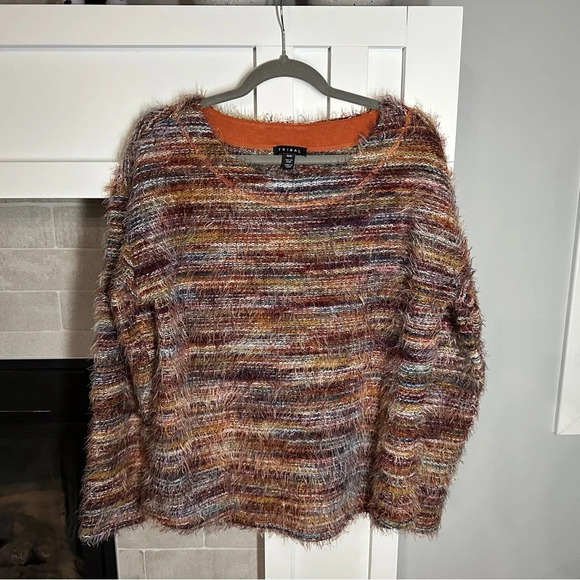 Tribal eyelash drop shoulder long sleeve  sweater| size medium - Picture 4 of 7